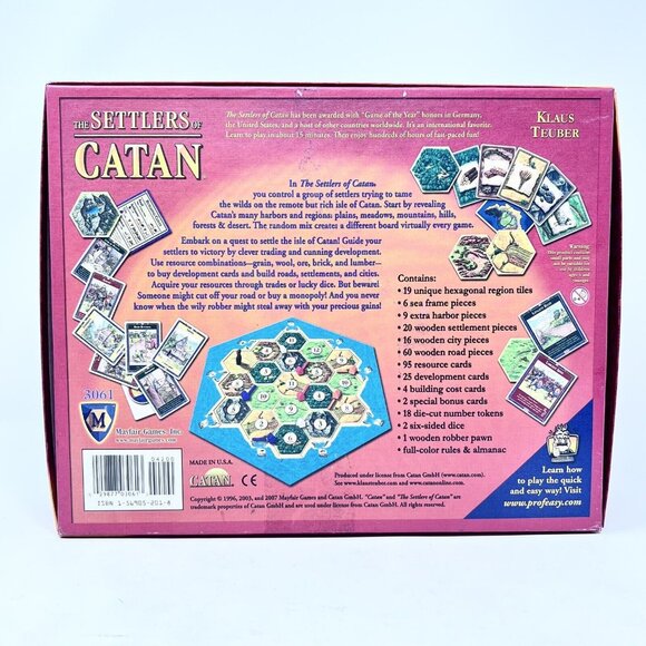 Settlers of Catan Mayfair 3061 Klaus Teuber Complete - Picture 2 of 10
